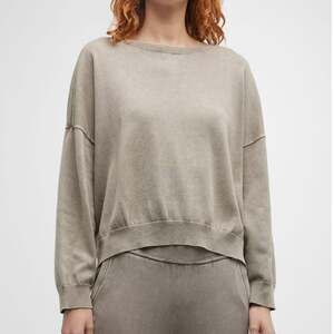 BAREFOOT DREAMS Sunbleached Crewneck Pullover In Beach Rock, size L